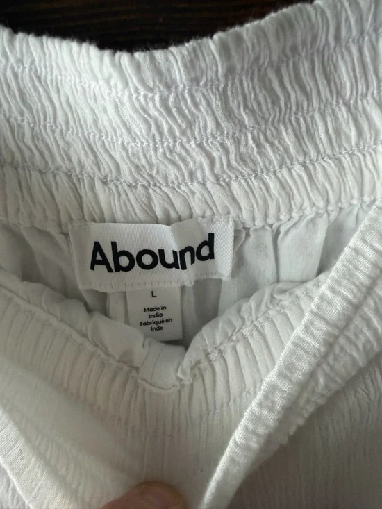 Abound White High-Waist Lightweight Summer Shorts - Picture 2 of 6